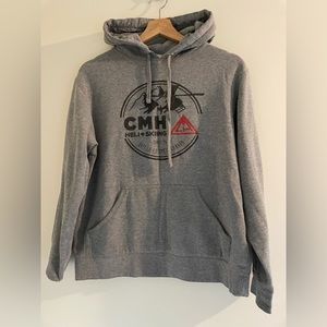 Grey cotton, size M, CMH heliski hoodie